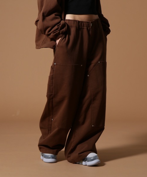 DankeSchon/ダンケシェーン/480HW SWEAT W-KNEE PAINTER PANTS