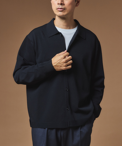 EDIFICE(エディフィス)の「"MULTI FUNCTION" カーディガン(カーディガン/ボレロ・メンズ・ボルドー/ベージュ/ブラック・LARGE/MEDIUM)」の2枚目の写真