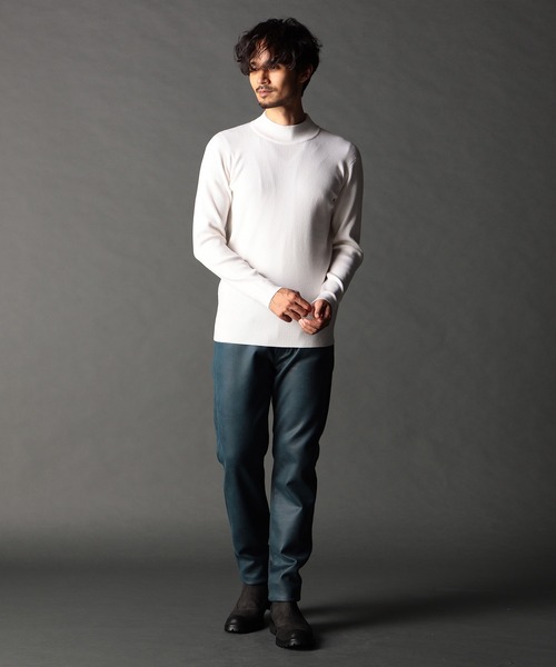 NICOLE CLUB FOR MEN(ニコルクラブフォーメン)の「レザーライクムラプリントカットソーパンツ(その他パンツ・メンズ・ブラック/シルバーグレー/ブルー系その他・SMALL/MEDIUM/LARGE/X-LARGE)」の6枚目の写真