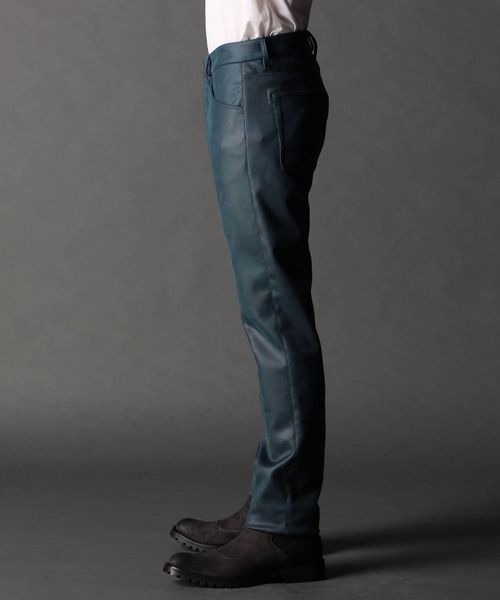 NICOLE CLUB FOR MEN(ニコルクラブフォーメン)の「レザーライクムラプリントカットソーパンツ(その他パンツ・メンズ・ブラック/シルバーグレー/ブルー系その他・SMALL/MEDIUM/LARGE/X-LARGE)」の7枚目の写真