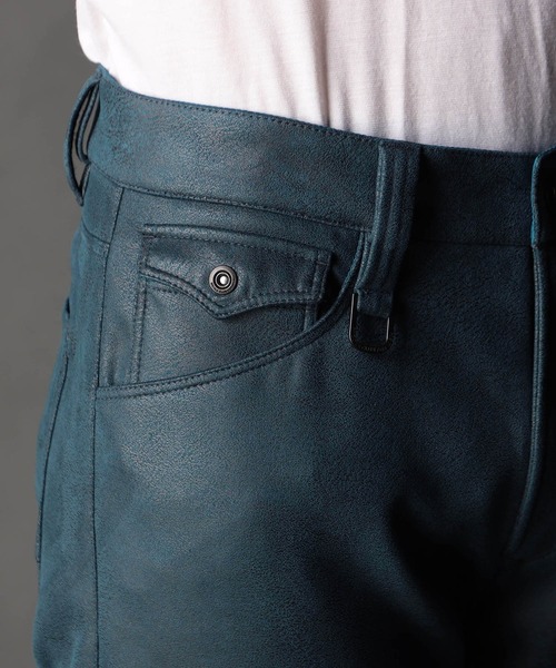 NICOLE CLUB FOR MEN(ニコルクラブフォーメン)の「レザーライクムラプリントカットソーパンツ(その他パンツ・メンズ・ブラック/シルバーグレー/ブルー系その他・SMALL/MEDIUM/LARGE/X-LARGE)」の10枚目の写真