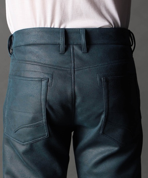 NICOLE CLUB FOR MEN(ニコルクラブフォーメン)の「レザーライクムラプリントカットソーパンツ(その他パンツ・メンズ・ブラック/シルバーグレー/ブルー系その他・SMALL/MEDIUM/LARGE/X-LARGE)」の11枚目の写真