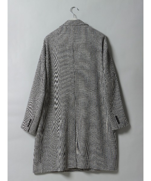 GOOVI シングルチェスターコート ウールカシミヤ ソフトツイード