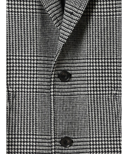 SUIT SQUARE（スーツスクエア）の「GOOVI シングルチェスターコート ウールカシミヤ ソフトツイード（チェスターコート・メンズ・ブラウン系/グレー系・1/2/3/0）」の4枚目の写真