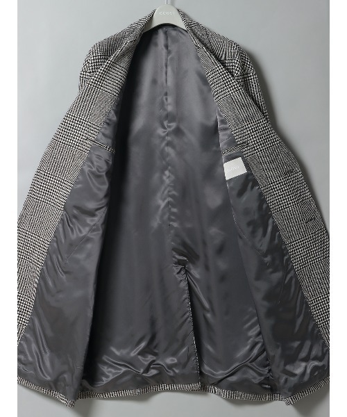 GOOVI シングルチェスターコート ウールカシミヤ ソフトツイード