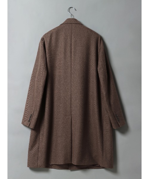 セール】GOOVI シングルチェスターコート ウールカシミヤ ソフト