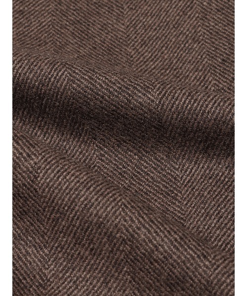 SUIT SQUARE（スーツスクエア）の「GOOVI シングルチェスターコート ウールカシミヤ ソフトツイード（チェスターコート・メンズ・ブラウン系/グレー系・1/2/3/0）」の15枚目の写真