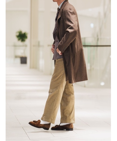 セール】GOOVI シングルチェスターコート ウールカシミヤ ソフト