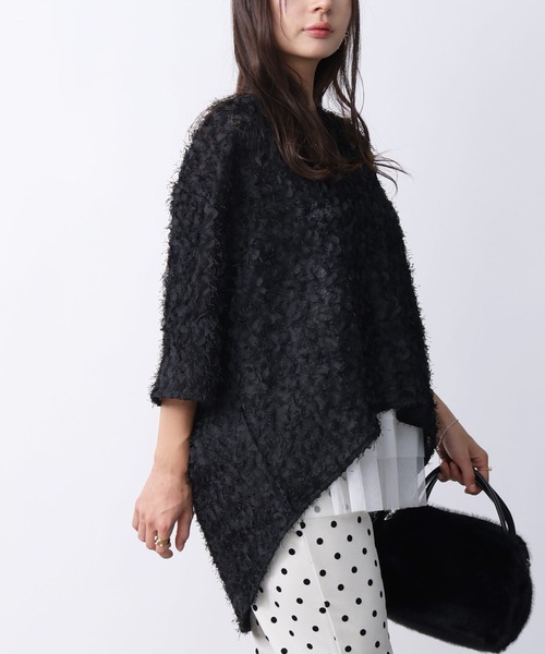 PICCIN（ピッチン）の「フェザープルオーバー（Tシャツ/カットソー・レディース・オフホワイト/ブラック・M）」の11枚目の写真