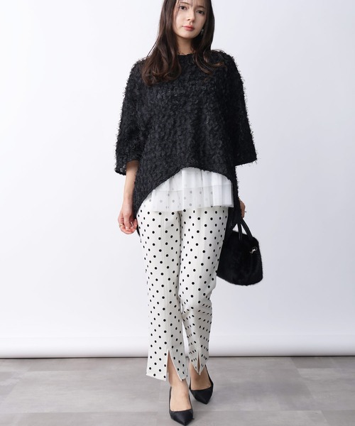 PICCIN（ピッチン）の「フェザープルオーバー（Tシャツ/カットソー・レディース・オフホワイト/ブラック・M）」の14枚目の写真