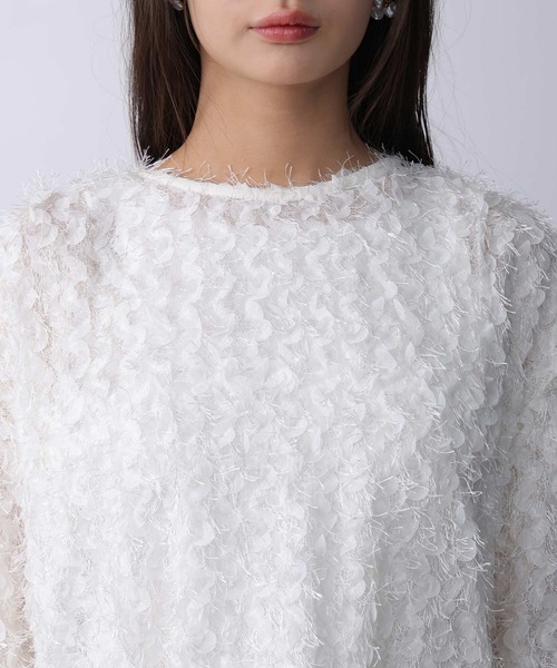 PICCIN（ピッチン）の「フェザープルオーバー（Tシャツ/カットソー・レディース・オフホワイト/ブラック・M）」の17枚目の写真