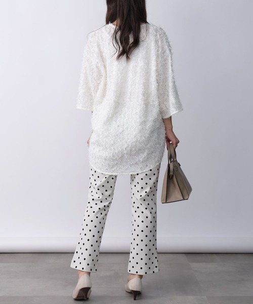 PICCIN（ピッチン）の「フェザープルオーバー（Tシャツ/カットソー・レディース・オフホワイト/ブラック・M）」の9枚目の写真