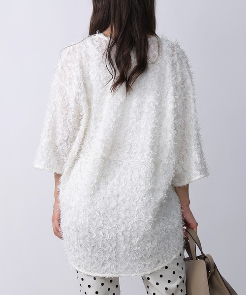 PICCIN（ピッチン）の「フェザープルオーバー（Tシャツ/カットソー・レディース・オフホワイト/ブラック・M）」の5枚目の写真