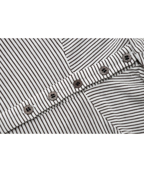 tageechita（タジチタ）の「【tageechita】フーディーデザイン ボーダーカットソー（Tシャツ/カットソー・レディース・ネイビー×ホワイト/ホワイト×ブラウン・S/M/L）」の6枚目の写真