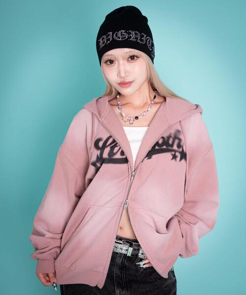 LTR DEPTH（レイターデプス）の「LTR DEPTH/【25年秋冬新作】グラフィックZIPパーカー（パーカー・メンズ・ピンク/ブラウン/ブラック・MEDIUM/LARGE）」の14枚目の写真