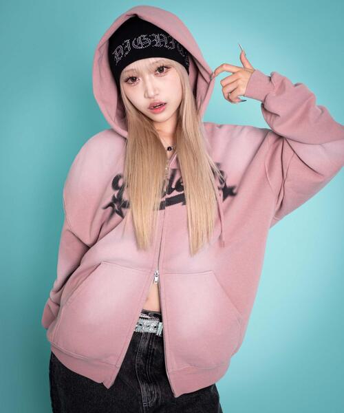 LTR DEPTH（レイターデプス）の「LTR DEPTH/【25年秋冬新作】グラフィックZIPパーカー（パーカー・メンズ・ピンク/ブラウン/ブラック・MEDIUM/LARGE）」の15枚目の写真