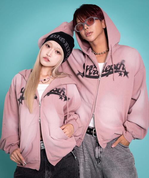 LTR DEPTH（レイターデプス）の「LTR DEPTH/【25年秋冬新作】グラフィックZIPパーカー（パーカー・メンズ・ピンク/ブラウン/ブラック・MEDIUM/LARGE）」の12枚目の写真