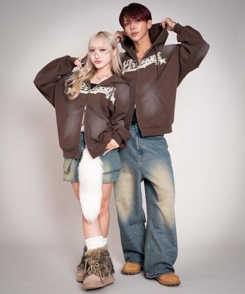 LTR DEPTH/【25年秋冬新作】グラフィックZIPパーカー（パーカー