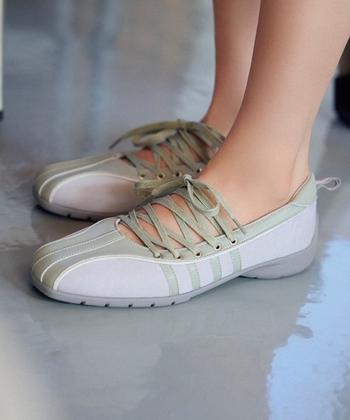 ROCKFISH WEATHERWEAR（ロックフィッシュウェザーウェア）の「[ROCKFISH N] BLISS LACEUP SNEAKERS（スニーカー・レディース・ピンク/ライトベージュ/ブラック/チョコ/スカイブルー/セージグリーン・23.0cm/25.0cm/24.5cm/24.0cm/23.5cm）」の5枚目の写真