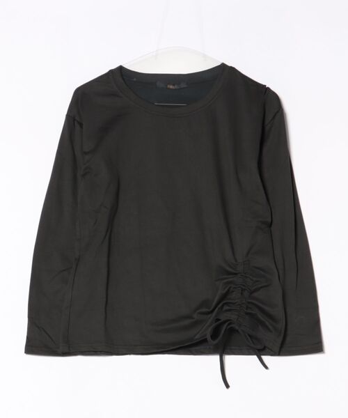 Ritzy（リッツィー）の「サイドシャーリング ショルダーカット トップス（Tシャツ/カットソー・レディース・グレー/ブラック/ホワイト・FREE）」の16枚目の写真