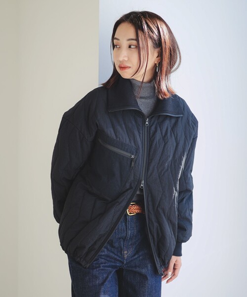 B:MING by BEAMS（ビーミングバイビームス）の「ミリタリー キルト ブルゾン（ブルゾン・レディース・カーキ/ブラック・SMALL/MEDIUM）」の6枚目の写真