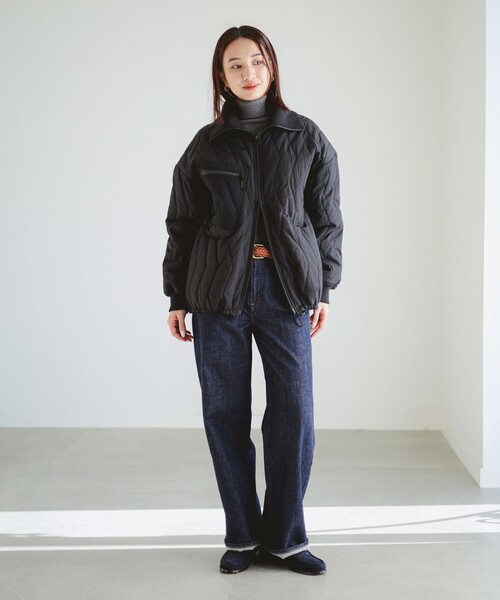 B:MING by BEAMS（ビーミングバイビームス）の「ミリタリー キルト ブルゾン（ブルゾン・レディース・カーキ/ブラック・SMALL/MEDIUM）」の3枚目の写真