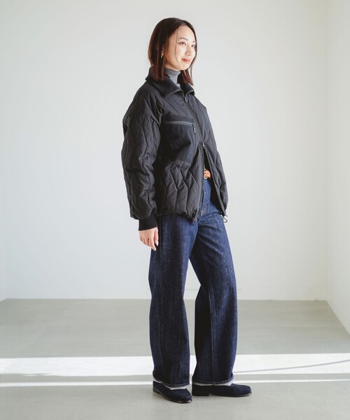 B:MING by BEAMS（ビーミングバイビームス）の「ミリタリー キルト ブルゾン（ブルゾン・レディース・カーキ/ブラック・SMALL/MEDIUM）」の5枚目の写真