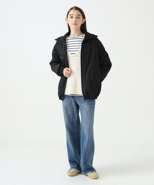 B:MING by BEAMS（ビーミングバイビームス）の「ミリタリー キルト ブルゾン（ブルゾン・レディース・カーキ/ブラック・SMALL/MEDIUM）」の7枚目の写真