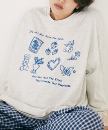 レタリング刺繍ロンT