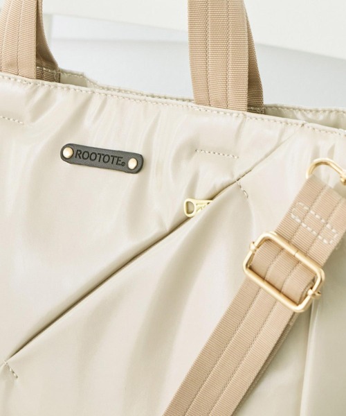 ROOTOTE(ルートート)の「ルートート / LT.スクエア.スラッシュ-A(ショルダーバッグ・レディース・ネイビー/ブラック/アイボリー/シルバー・FREE)」の6枚目の写真