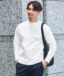 【WEB限定】JUST fit クリーン カノコ モックネック 長袖 Tシャツ -抗菌-