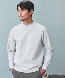 green label relaxing | 【WEB限定】JUST fit クリーン カノコ モックネック 長袖 Tシャツ -抗菌-(Tシャツ/カットソー)