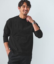 【WEB限定】JUST fit クリーン カノコ モックネック 長袖 Tシャツ -抗菌-