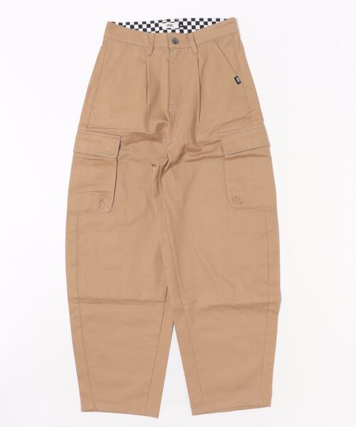 VANSｱﾊﾟﾚﾙ(WJ) ヴァンズ W curvy cargo pants ロングパンツ 125K3143100 BEIGE