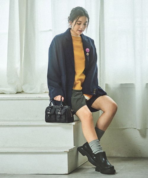 niko and...（ニコアンド）の「《500mlボトル収納可能》2WAYボストンバッグ（ボストンバッグ・レディース・ブラック/ブラウン/ブラック系・0）」の5枚目の写真