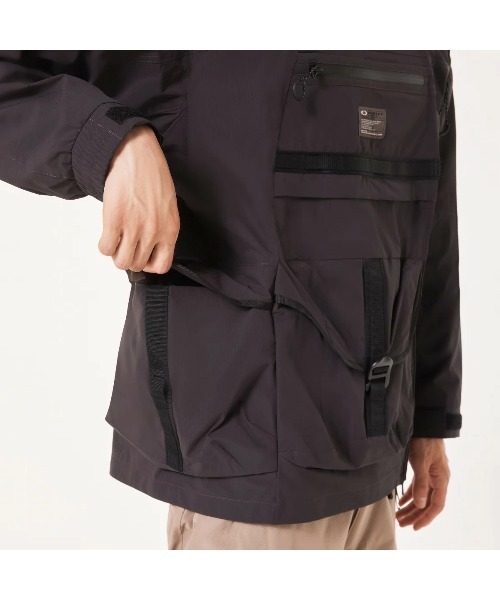 OAKLEY（オークリー）の「OAKLEY Fgl Stroke Anorak 5.7（オークリー FGL ストローク アノラック 5.7）（ナイロンジャケット・メンズ・ブラック系/ブラウン系・MEDIUM/LARGE/SMALL）」の9枚目の写真
