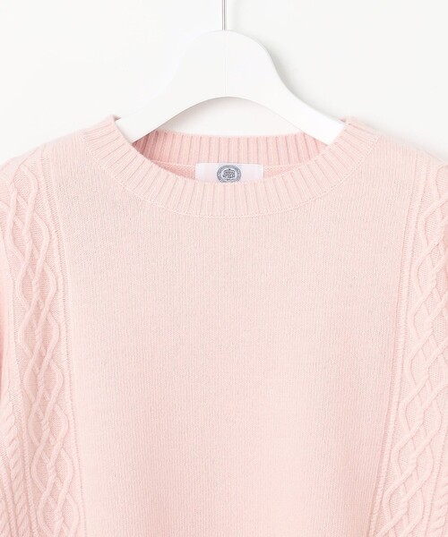 J.PRESS Ladies（J.プレス レディス）の「【WEB限定カラーあり】CAT クルーネック ニット（ニット/セーター・レディース・ピンク系/サックスブルー系/イエロー系/シルバー系/ホワイト系・SMALL）」の19枚目の写真