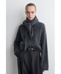 ブラッシュドカシミヤ クルーネックジャンパー