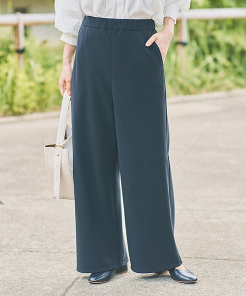 studio CLIP（スタディオクリップ）の「ラクラクキレイ見えパンツ《オケージョン2025AW》（その他パンツ・レディース・ブラック/ブラウン・MEDIUM/LARGE）」の2枚目の写真