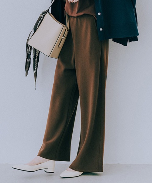 studio CLIP（スタディオクリップ）の「ラクラクキレイ見えパンツ《オケージョン2025AW》（その他パンツ・レディース・ブラック/ブラウン・MEDIUM/LARGE）」の7枚目の写真