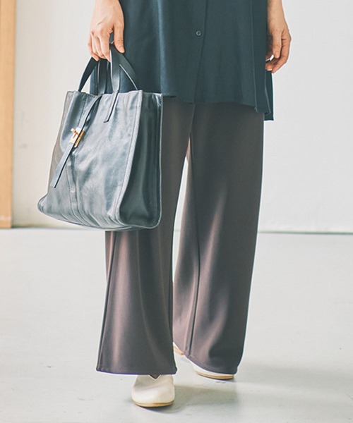 studio CLIP（スタディオクリップ）の「ラクラクキレイ見えパンツ《オケージョン2025AW》（その他パンツ・レディース・ブラック/ブラウン・MEDIUM/LARGE）」の9枚目の写真