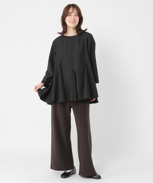 studio CLIP（スタディオクリップ）の「ラクラクキレイ見えパンツ《オケージョン2025AW》（その他パンツ・レディース・ブラック/ブラウン・MEDIUM/LARGE）」の20枚目の写真