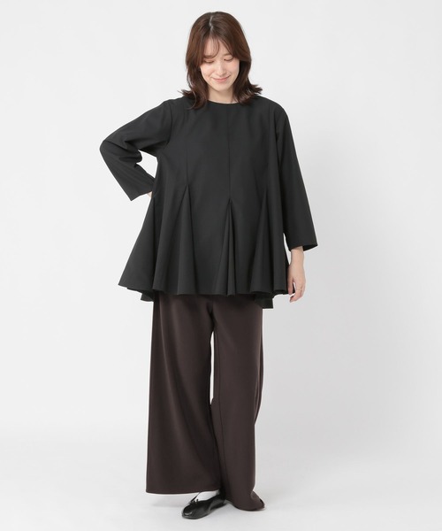 studio CLIP（スタディオクリップ）の「ラクラクキレイ見えパンツ《オケージョン2025AW》（その他パンツ・レディース・ブラック/ブラウン・MEDIUM/LARGE）」の21枚目の写真