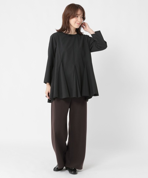 studio CLIP（スタディオクリップ）の「ラクラクキレイ見えパンツ《オケージョン2025AW》（その他パンツ・レディース・ブラック/ブラウン・MEDIUM/LARGE）」の22枚目の写真