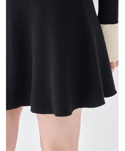 Darich(ダーリッチ)の「リボンファーフレアニットミニワンピース(ワンピース・レディース・ホワイト/ベージュ/ブラック・FREE/FL)」の19枚目の写真