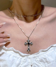 almo（アルモ）の「クロスモチーフネックレス/チェーンネックレス(RO)（ネックレス）」