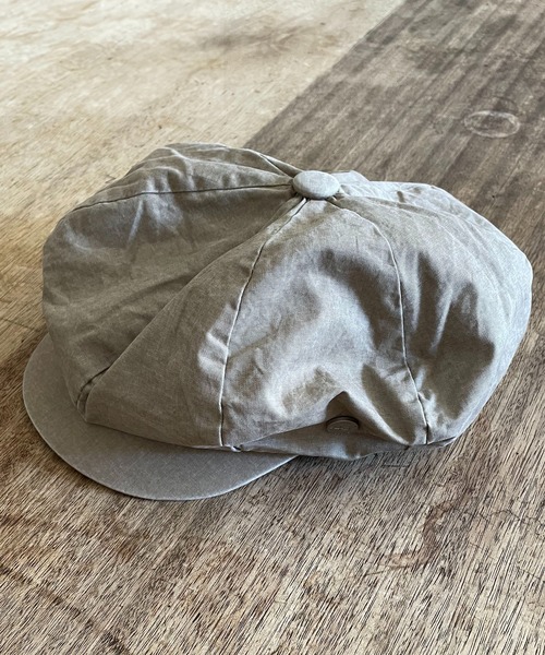 SPINNS（スピンズ）の「古着風キャスケット/シンプル/無地（キャスケット・メンズ・ブラック/ベージュ・ONESIZE）」の8枚目の写真