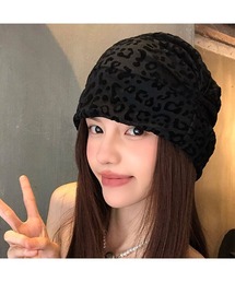 Ritzy（リッツィー）の「レオパード柄   ニットキャップ（ニットキャップ/ビーニー）」