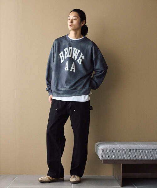 Firsthand（ファーストハンド）の「Firsthand/ファーストハンド ヴィンテージ フェイクプリント クルーネックスウェット（スウェット・メンズ・オフホワイト/グレー/ブラック・M/L）」の13枚目の写真