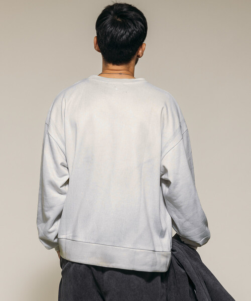 Firsthand（ファーストハンド）の「Firsthand/ファーストハンド ヴィンテージ フェイクプリント クルーネックスウェット（スウェット・メンズ・オフホワイト/グレー/ブラック・M/L）」の20枚目の写真